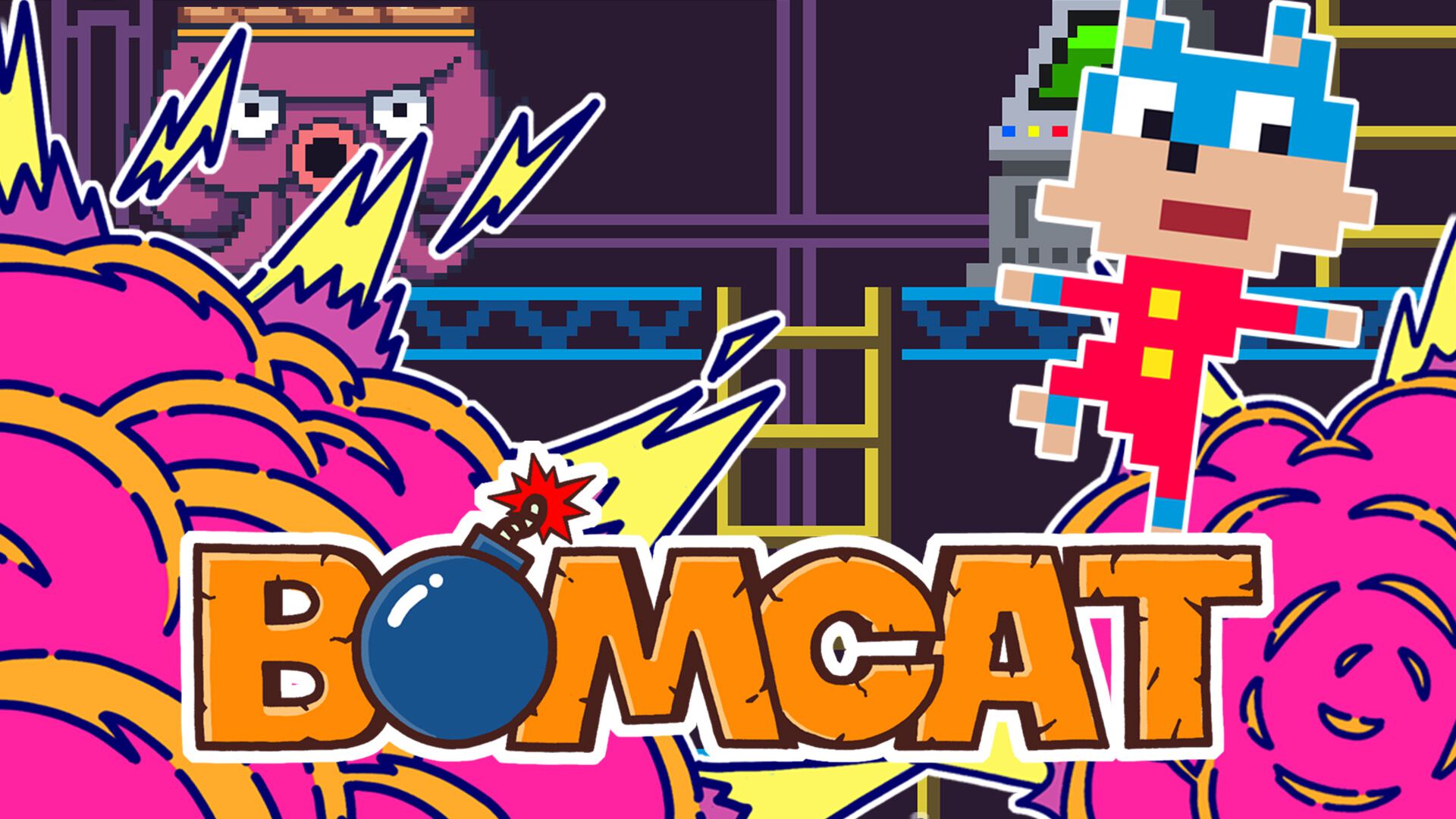BOMCAT』80年代のアーケードゲームをリスペクトした爆弾アクションが