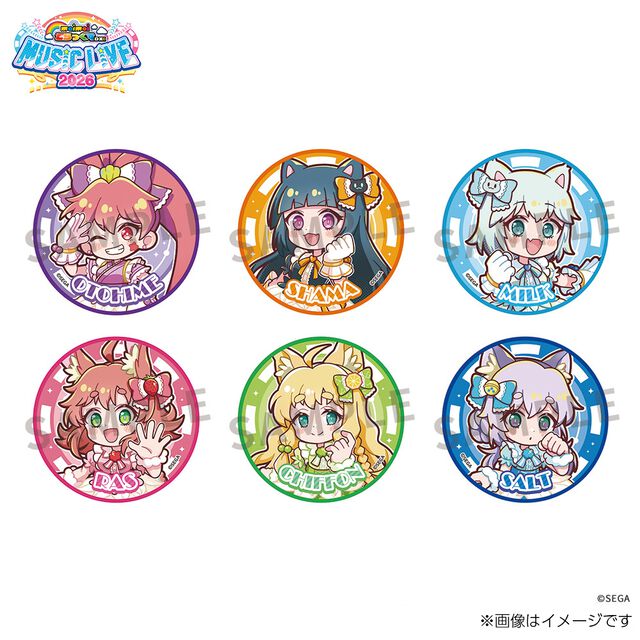 『maimai でらっくす』ライブイベントのグッズが予約受付中。乙姫、しゃま、みるく、ラズ、シフォン、ソルトの描きおろしデザイン