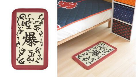 『NARUTO ナルト』しまむらで起爆札のルームマットをオンライン販売。木ノ葉、うちは、写輪眼、暁マークなど特徴的なグッズも登場
