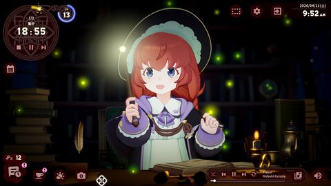 『Memory of Memorie : A Chill Story』魔法使い少女と時間をともにする作業用アドベンチャーが本日（7/23）発売。ケルト音楽をバックに集中できる