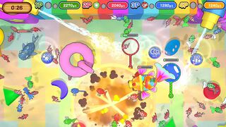 『超金魚すくい』ポイの巨大化や妨害など何でもありの対戦ゲーム。“金魚すくい”なのにフグやサメが乱入するステージもある【本日発売】