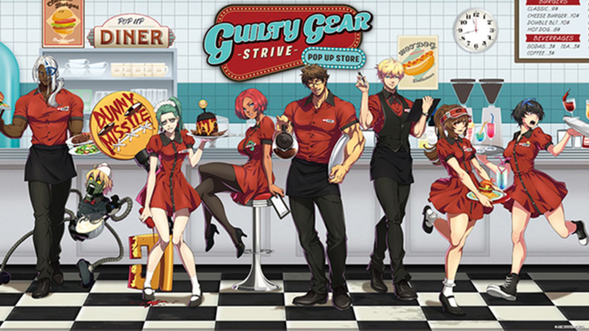 ギルティギア ストライヴ』腕がたくましすぎるウェイターソルが目を