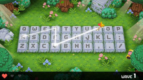 『Keyboard Warrior』キーボードの上が戦場に！ 移動の軌跡が攻撃になる新作アクションが本日（7/31）配信。レトロ風グラフィックでなつかしい雰囲気
