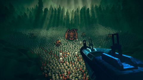 『Guns 'n Goblins』3Dキャラを操作して迫りくるドットキャラを蹴散らすシューターのデモ版が配信中。プレイするほどに火力が加速する爽快感バツグンのFPS