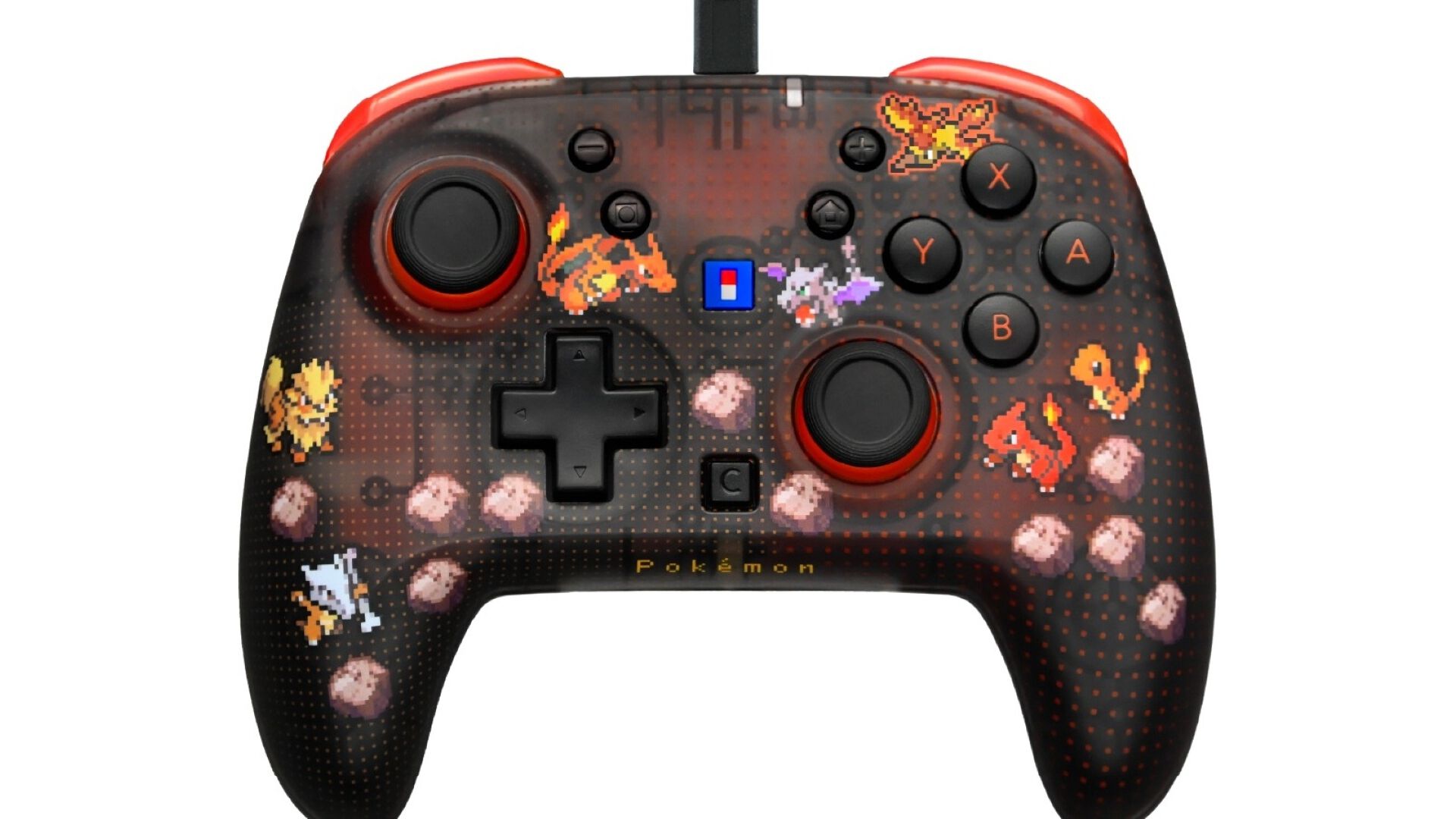 ホリ】『ポケモン赤・緑』有線コントローラーが9月発売。ドット絵