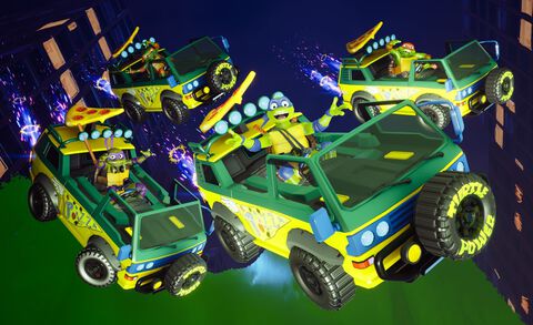 『ソニックレーシング クロスワールド』にタートルズ参戦。おなじみの4人とピザが乗ったマシンが登場するDLC第5弾が本日（7/31）配信開始