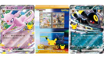 【ポケカ】30周年エーフィ＆ブラッキーデッキがAmazonで招待販売中。限定デッキケースやプレイマット、ポケモンコインが付属する豪華セット