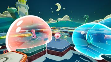 『吸い弾み大乱闘』キモカワクリーチャーのはちゃめちゃパーティーゲームが正式リリース。石けんを奪い合い、相手を弾き飛ばしながら勝利を目指す