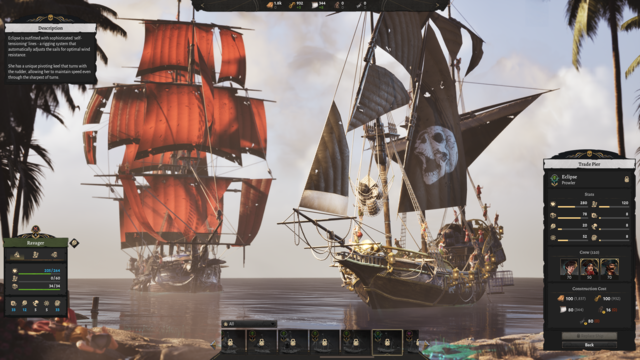 海賊街づくりゲーム『Corsair Cove』に高評価続々。無茶な地形にアジトを作って生産ラインを構築。ラム酒で乗組員をこき使い、自力で作れないものは付近の島から略奪