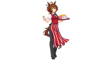 『ウマ娘』ケンタッキーコラボ衣装のアグネスタキオンを独占公開！ コラボセット第1弾の販売が本日（8月12日）スタート。ゲーム内ではゴルシのカーネル・サンダース風衣装も手に入る