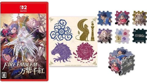 『ファイアーエムブレム 万紫千紅』購入特典まとめ。Amazonはクランマークデザインコースター、楽天はアクリルパズルブロック