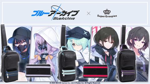 『ブルアカ』アリウス分校の5人をイメージしたボディバッグ＆長財布が本日（8/17）予約開始。サオリ、アツコ、ヒヨリ、ミサキ、スバルの全10アイテム