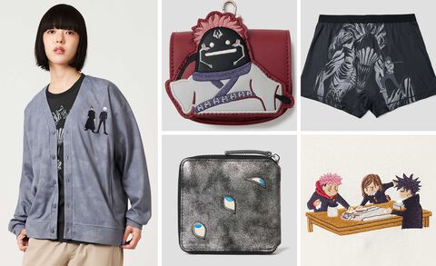 『呪術廻戦』とグラニフがコラボ。獄門疆の財布、里香ちゃん顕現パンツ、五条悟と夏油傑のカーディガンなどが本日（8/19）予約開始。ビューティフルシャドーは宿儺に