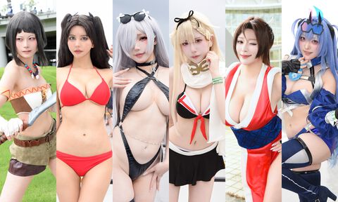【コミケ108】『NIKKE』水着シンデレラ、『アズレン』RQニュージャージー、『スト6』不知火舞に『モンハン』モンちゃんまで……豪雨にも負けず、個性派コスプレイヤーが大集結