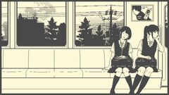 『彼女は知らない』1999年の女子高生ふたりの“とある一日”をモノトーン調で描くビジュアルノベル、Steamページ公開。ノスタルジックでどこか物憂げな雰囲気が漂う