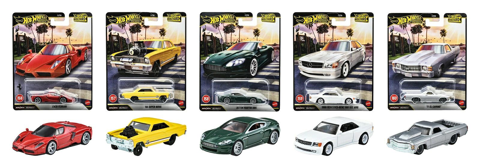 ホットウィールのミニカー《ブルーバード》シリーズが5台セットで予約