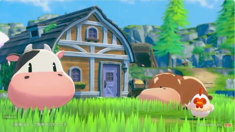 『牧場物語』シリーズ最新作の開発中映像が公開。のどかな海辺や四季が感じられる街並み。ウシやニワトリなど動物たちの姿も！