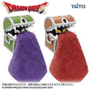 【ドラゴンクエスト】ミミック＆ひとくいばこのタオルホルダーが登場。タオルをセットすれば舌を出してるみたい！