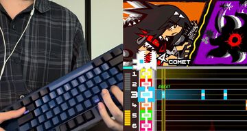 キーボードでギターを弾くノベル音ゲー『COMETROX!』。宇宙を救うために怪獣とロックな殴り合い