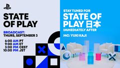 “State of Play”が9月3日に放送。“2回連続”の構成で、日本やアジアのクリエイターによる解説が行われる。『FF7リベレーション』の広大な世界を紹介予定