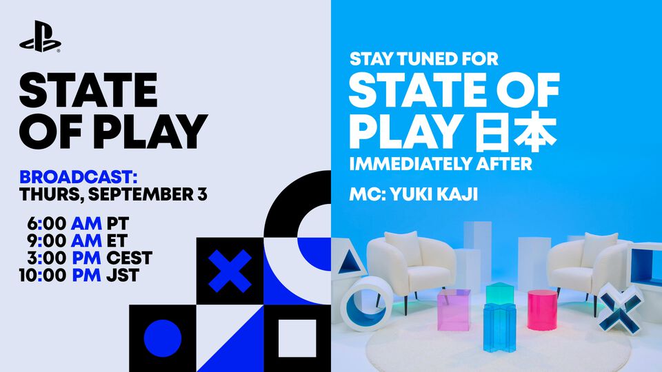 “State of Play／State of Play 日本”が9月3日22時より連続で放送決定。前半は各社タイトルと『FF7リベレーション』の広大な世界を紹介。後半は日本・アジア発の新作を深堀りする構成に