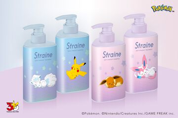 【ポケモン】ヘアケアブランド“Straine”とのコラボシャンプー＆トリートメントが9月18日発売。すやすや眠るポケモンがパッケージに