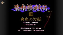『怒』、『ドラゴンバスター』、『忍者龍剣伝III 黄泉の方舟』がファミリーコンピュータ Nintendo Classicsに本日（9/2）追加