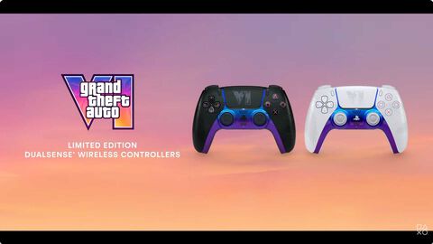 『GTA6』仕様の限定PS5用デュアルセンスコントローラーが11月19日より順次発売予定。黒と白の2色で各12480円［税込］【State of Play】