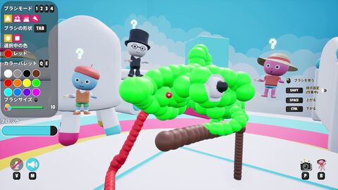 『スーパー画伯』ボクセルを重ねて作品を描く3Dお絵描きパーティーゲーム。画伯がいれば“どうしてこうなった”と笑いが起きること間違いなし