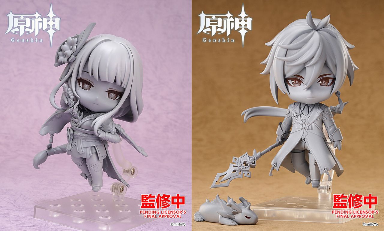 原神』雷電将軍と鍾離のねんどろいどの原型初公開。鍾離の足元には仙祖 