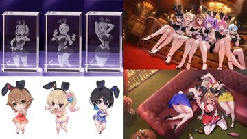 『バニーガーデン2』『へべれけ ばにーがーでん』パッケージ版店舗特典まとめ。ファミ通DXパックでは英梨紗、黒音、瑠那の美しく輝く3Dクリスタルセットも発売