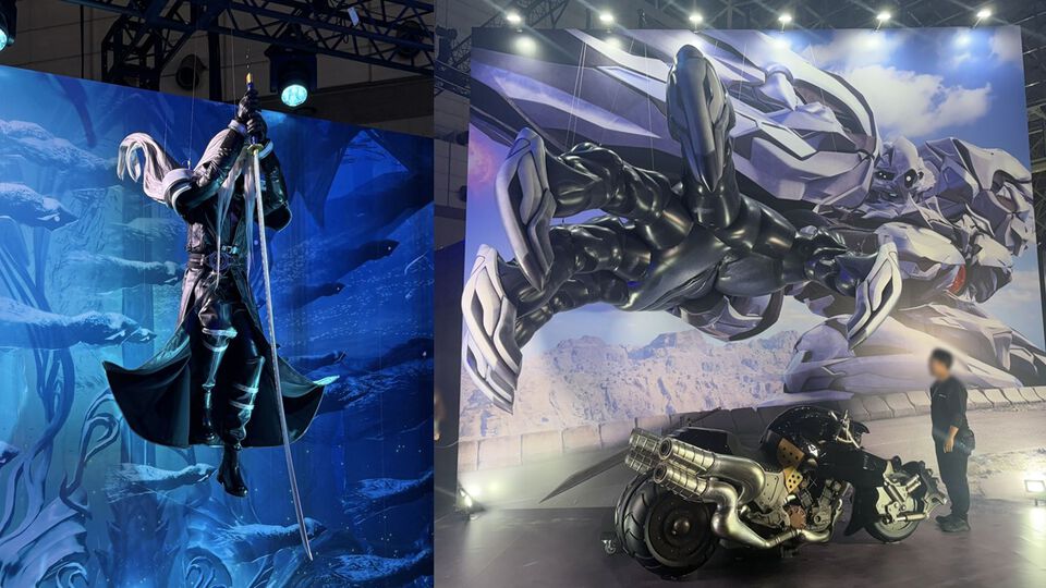 スクエニブースに巨大メテオが出現。忘らるる都でのあのシーンなど『FF7』フォトスポット、限定ノベルティにはSFCパッケージ風BOXも【TGS2026】