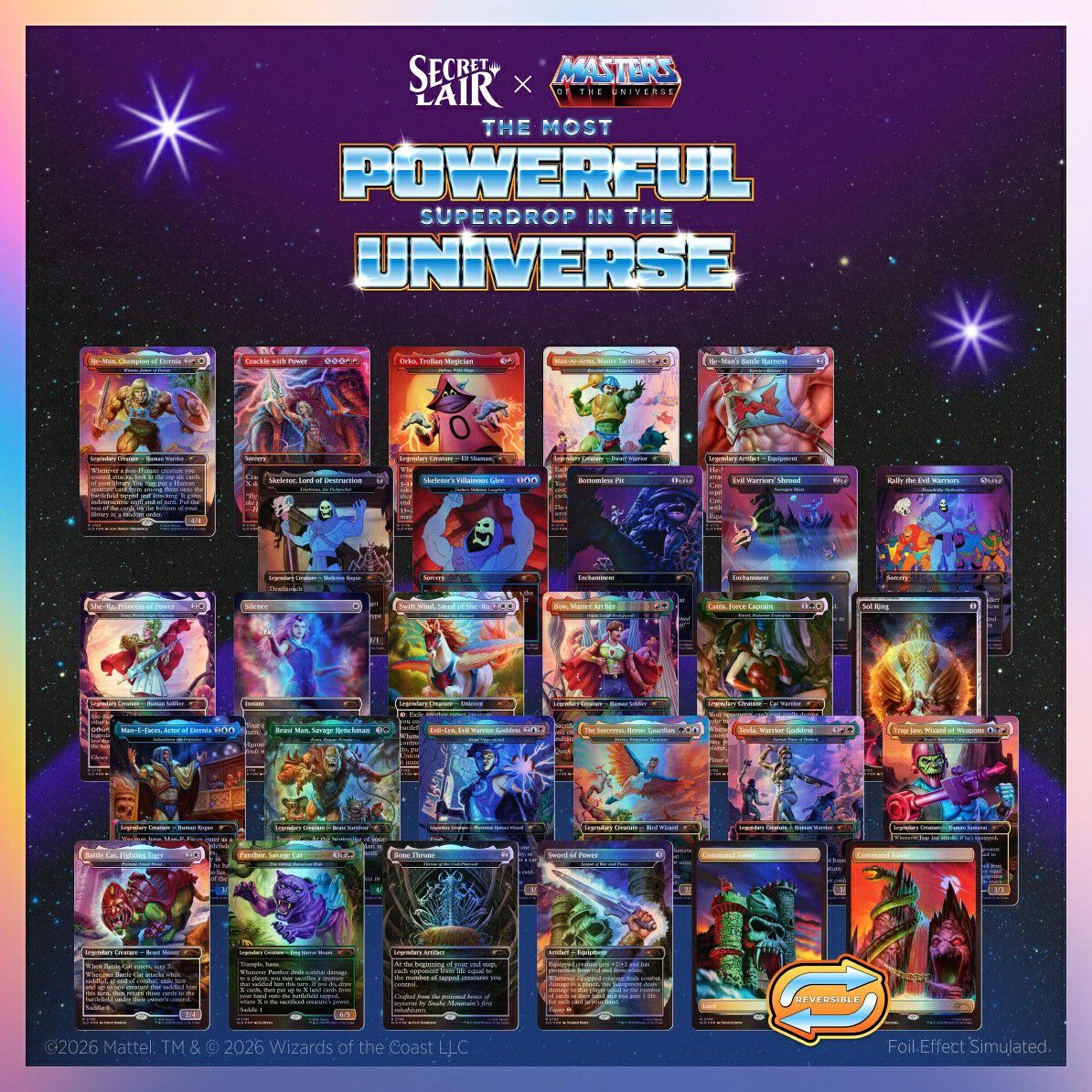 マジック：ザ・ギャザリング』と『Masters of the Universe』のコラボ