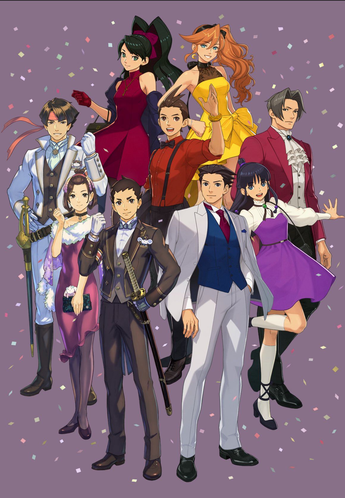 逆転裁判』シリーズ25周年記念イラスト公開。『逆転裁判123 成歩堂