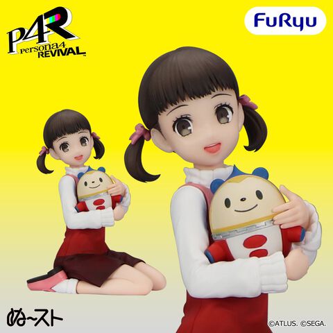 『ペルソナ4 リバイバル』堂島菜々子のぬーどるストッパーフィギュアが発表。クマのぬいぐるみ（？）を抱きかかえ、愛らしい表情で立体化