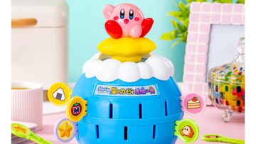 “星のカービィ 危機一発”が12月26日発売。ワープスターに乗ったカービィが飛び出す。雲モチーフのタルやスティックのデザインにも注目