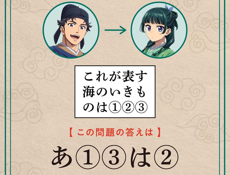 アニメ『薬屋のひとりごと』毎週金曜日の放送に向けキーワードを