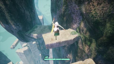 『崩落の国』は“イライラ山登り”ならぬ“ヒヤヒヤ崖下り”。人間らしい重みのある操作感が落下の恐怖を生む3Dアクション【試遊レビュー】