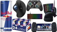 【Amazonタイムセール】レッドブル24本セットが32%オフで安い。ロジクールトラックボールマウスは41%オフ、Razer左手デバイスは36%オフ