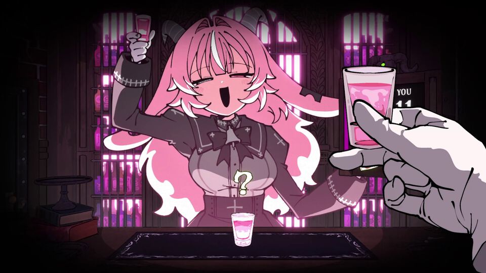 【愛重め】お酒の悪魔との泥酔ロシアンルーレット『PUKEY GODDESS SHOT TRICK』12月8日に発売決定。酔えば酔うほどルールを無視した行動で勝負できる【The Triple-i Initiative 10月】