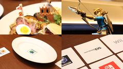 ニンテンドーミュージアム「スーパーファミリーレストラン」内覧リポート。『ゼルダ』のリンク像や隠れピクミン、ニンテンドウ64の食器も！ 大皿料理を実食