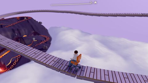 オフィスチェアに座ったまま山頂を目指す物理アクション『椅子のゲーム』2026年11月発売予定。道中にセーブポイントはなく、大事故に遭ったら生まれ変わってやり直し