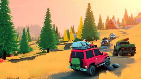 『over the hill』オフロード車で大自然を旅する最大4人協力プレイ対応のドライビングゲーム。気の向くままに美しい景色を走り抜ける【本日発売】