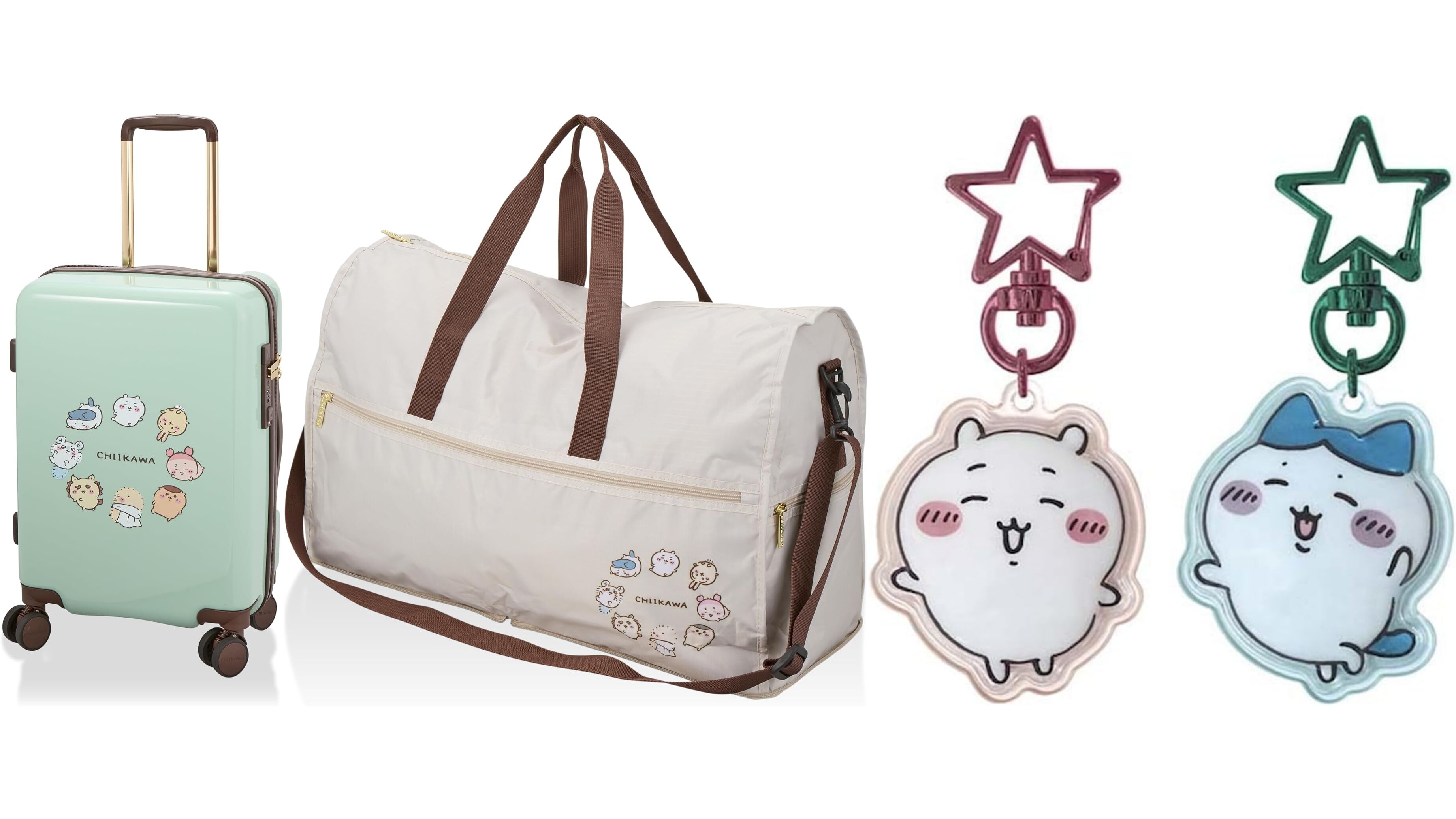 ちいかわ』スーツケース＆ボストンバッグが15％オフ。ミニマグカップ