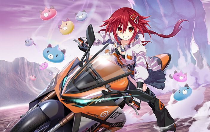 『爆走次元ネプテューヌ VS巨神スライヌ』が本日(6/27)発売。うずめを操作してステージを爆走し、スライヌたちを集めていく爽快なバイクアクション