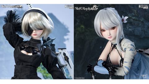 『NieR』シリーズの2B、カイネがドールに。ドルフィードリームとのコラボドールが2027年秋に発売。11月29日までの期間限定で受注受付が実施