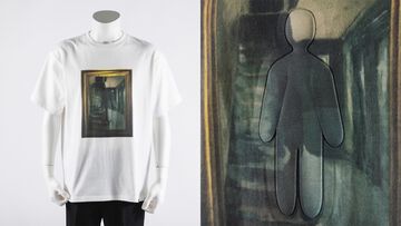 『めっちゃカメレオン』Tシャツ2種が発売決定。絵画に潜む姿、エモート中のプレイヤーをあしらったユニークなデザイン