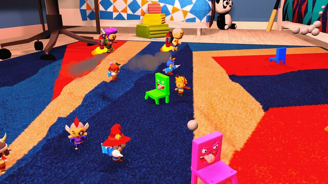 『Chair Chase』イスがパルクールで逃げ回るパーティー椅子取りゲームの体験版が11月3日より配信。友達を押しのけて多くのイスに座れ