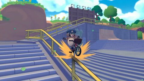 タヌキのポンがBMXでトリック決めつつ郵便配達『TANUKI: Pon's Summer - タヌキ：ポンの夏』が11月10日に配信決定。【インディーワールド】