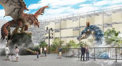 『モンハン』リオレウスとラギアクルスの等身大立像が発表。2027年4月にオープン予定の三井アウトレットパーク 福岡マリノアに降臨